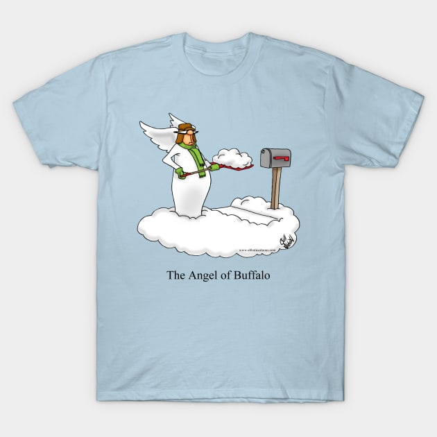 Funny Spectickles Christmas Angel Cartoon T-Shirt by abbottcartoons